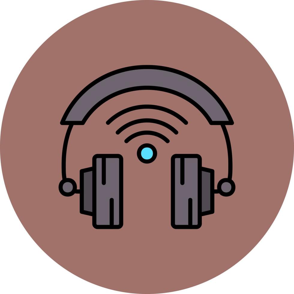 Headphone Creative Icon Design vector