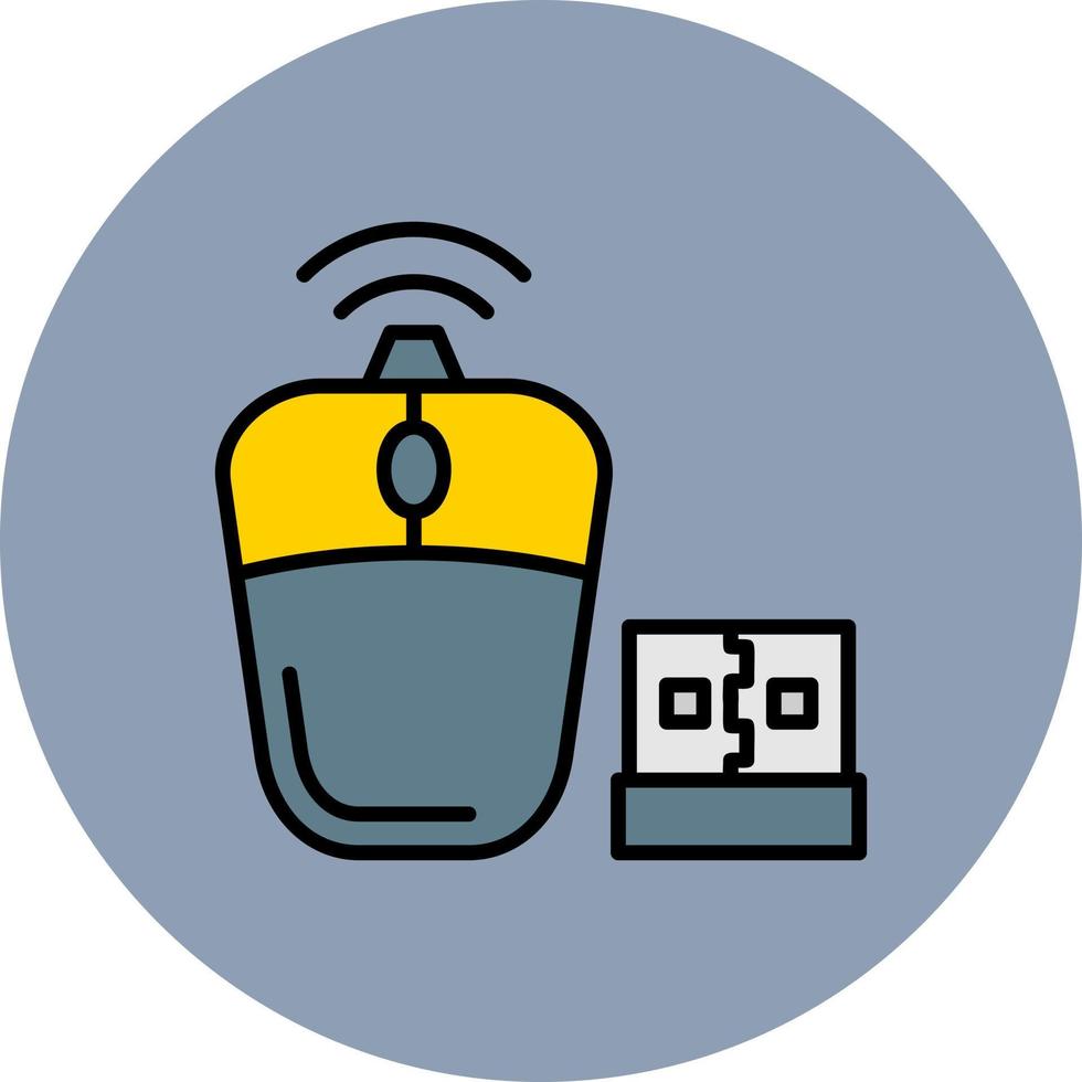 Wireless Mouse Creative Icon Design vector