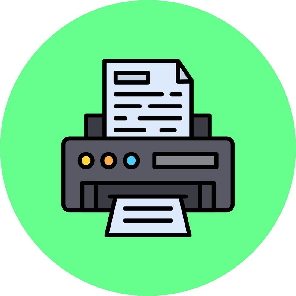 Printer Creative Icon Design vector