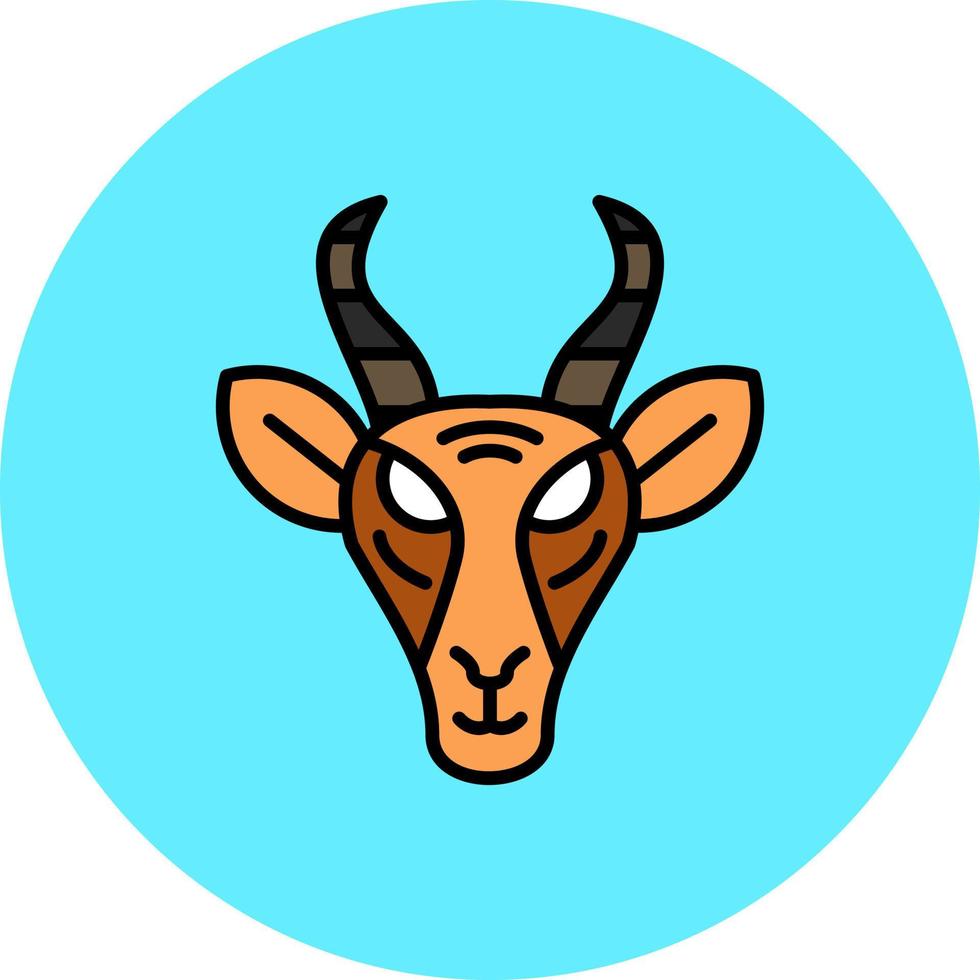 Gazelle Creative Icon Design vector