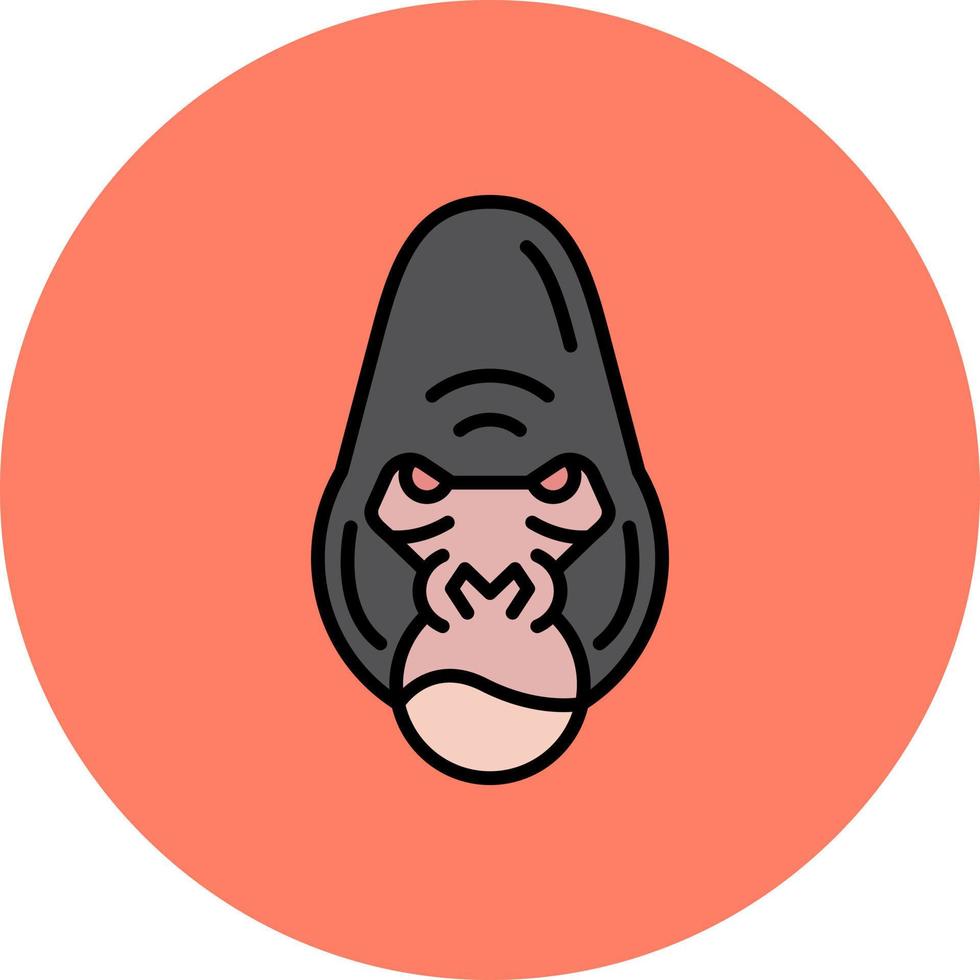 Gorilla Creative Icon Design vector