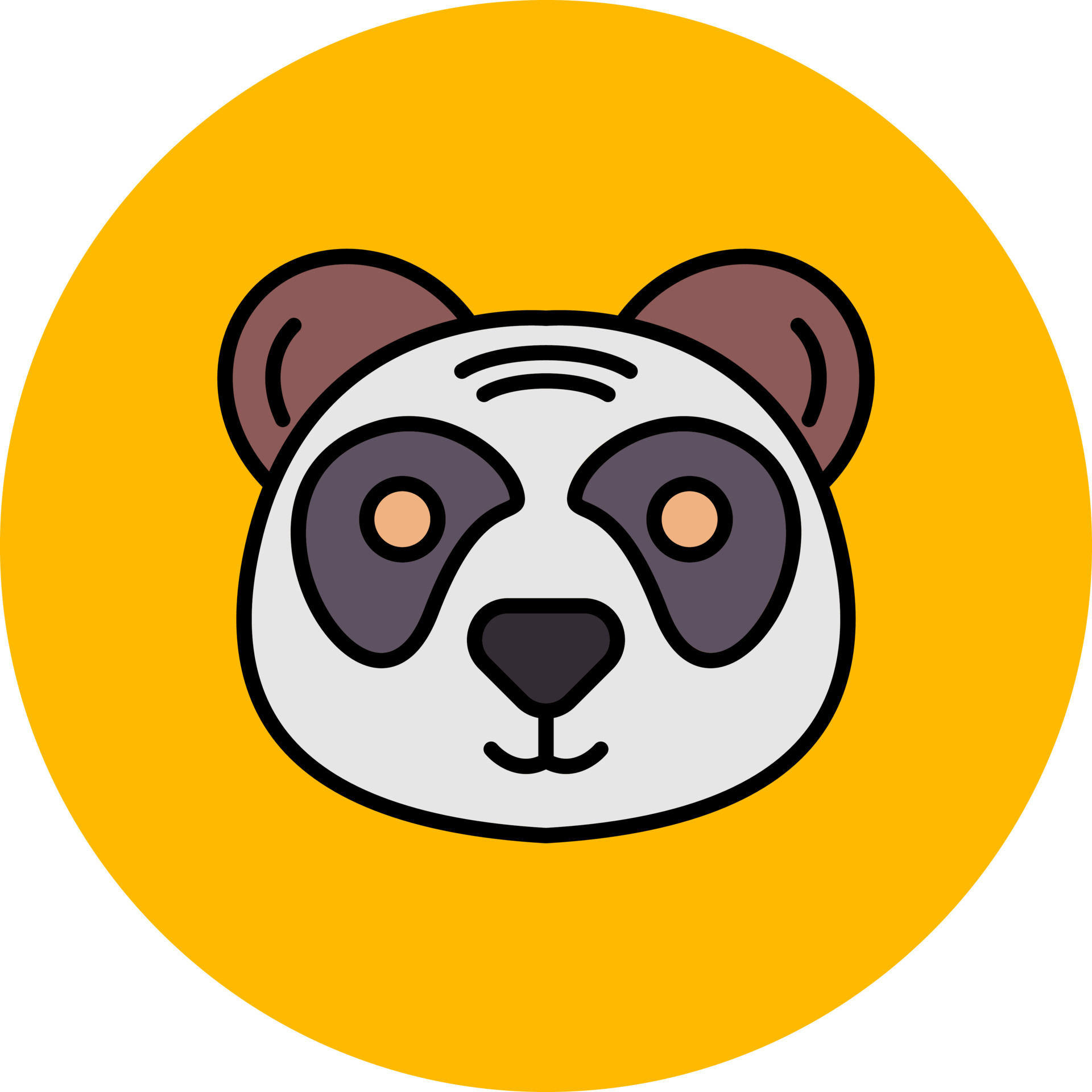 Panda Creative Icon Design 16014012 Vector Art at Vecteezy