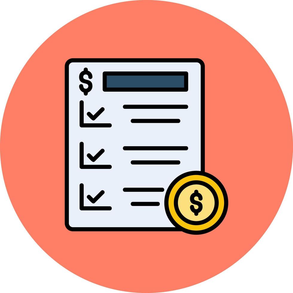 diseño de icono creativo de lista de precios vector