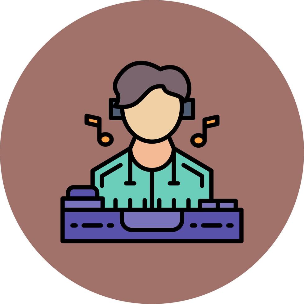 DJ Creative Icon Design vector