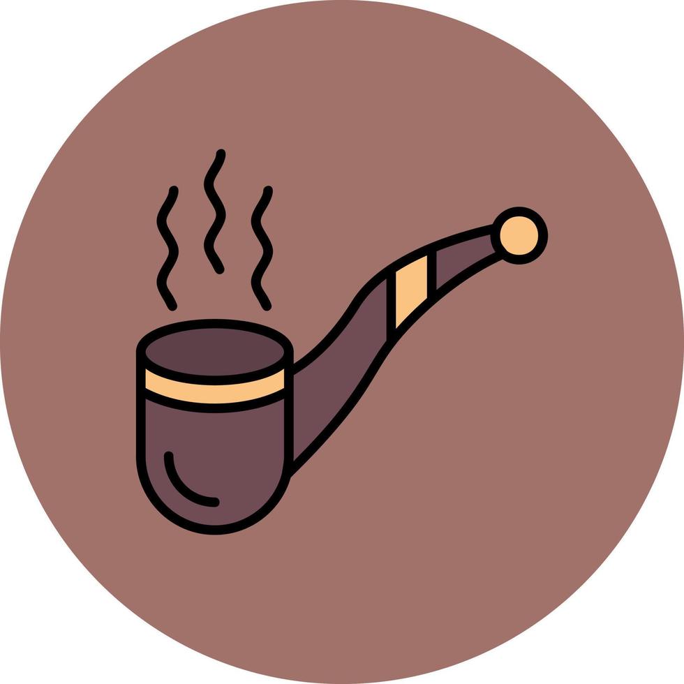 Pipe Cigar Creative Icon Design vector