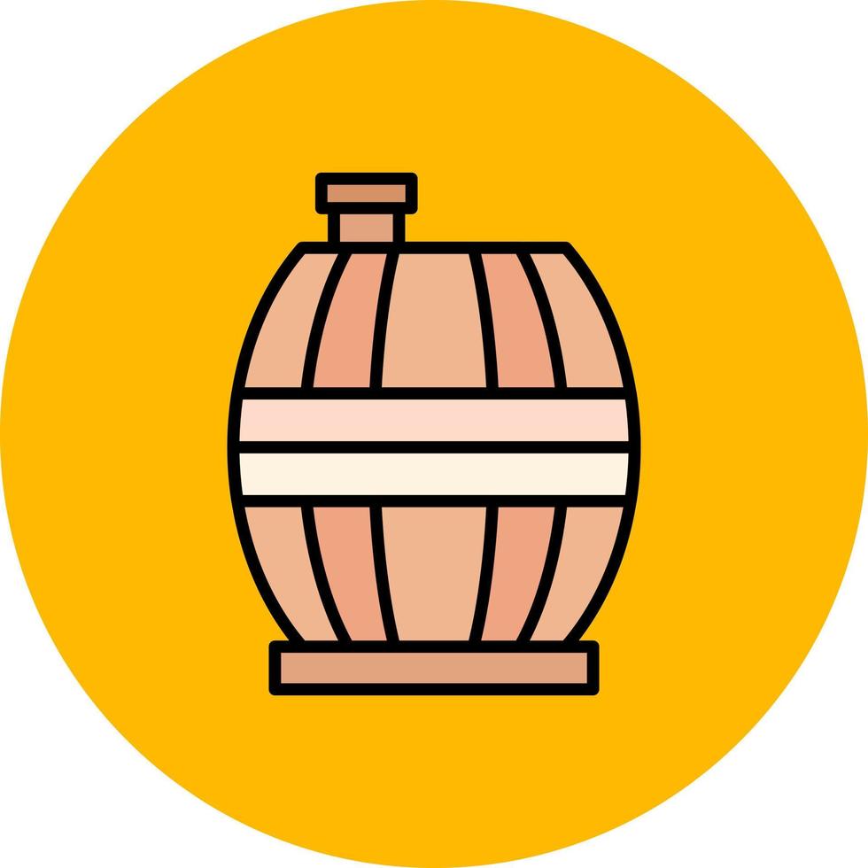 diseño de icono creativo de barril vector