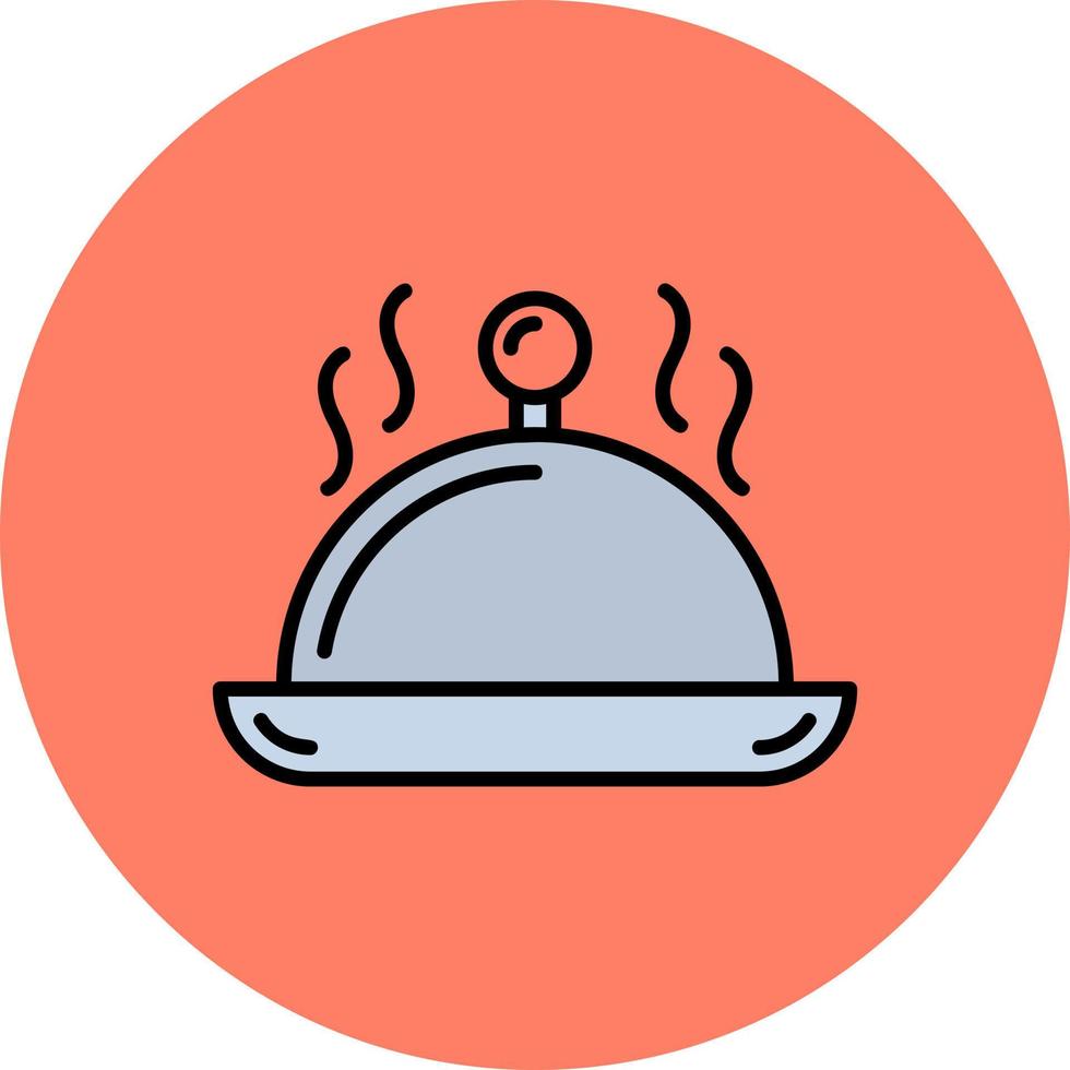 Serving Dish Creative Icon Design vector
