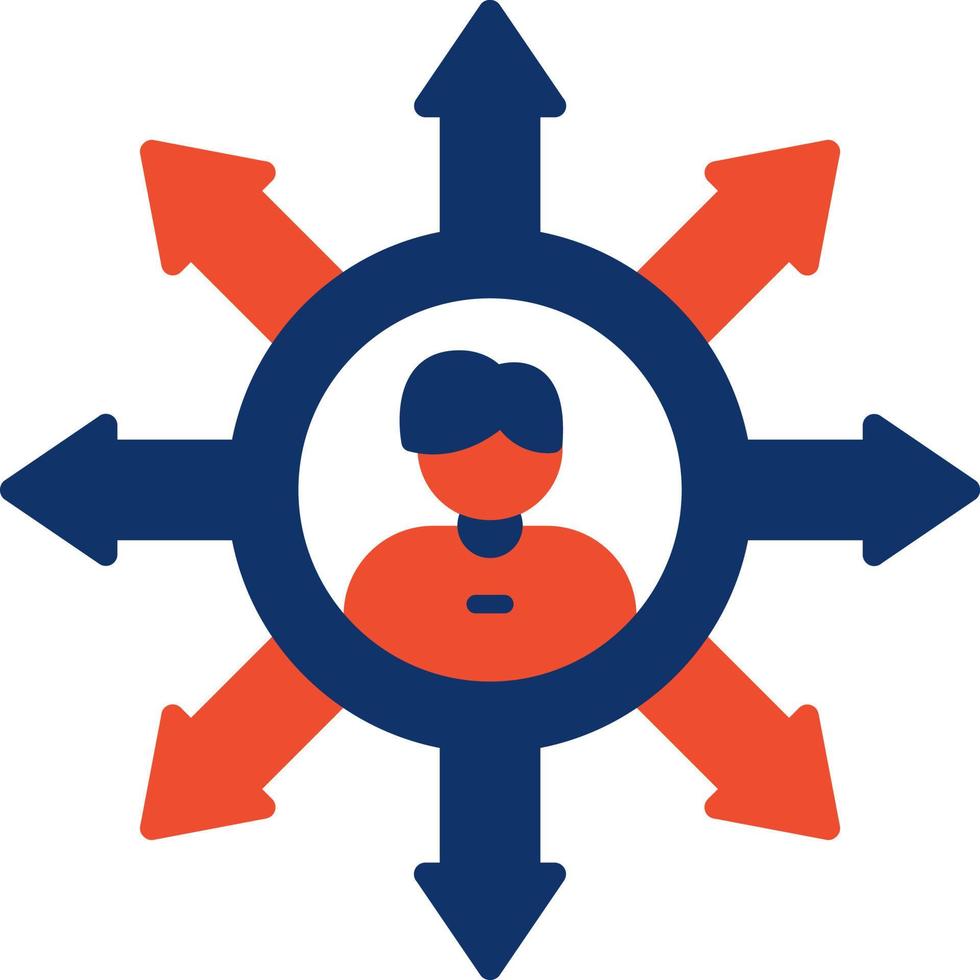 Influence Creative Icon Design vector
