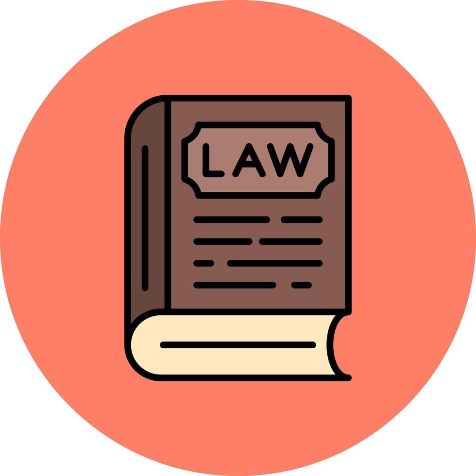 Law Book Creative Icon Design vector