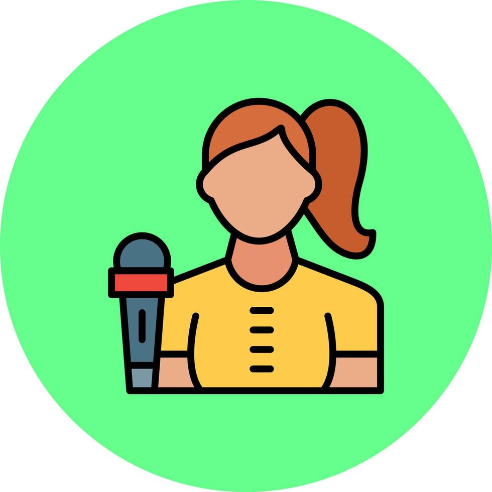 Journalist Creative Icon Design vector