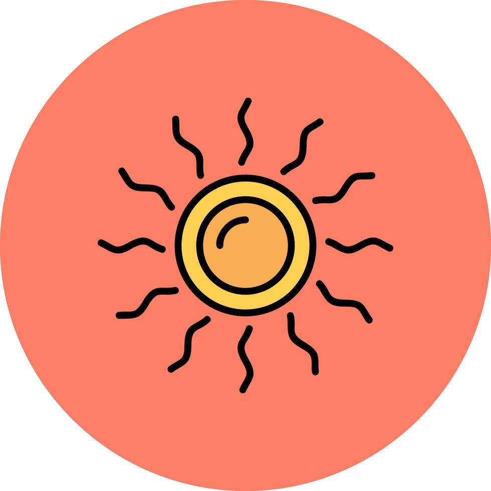 Sun Creative Icon Design vector