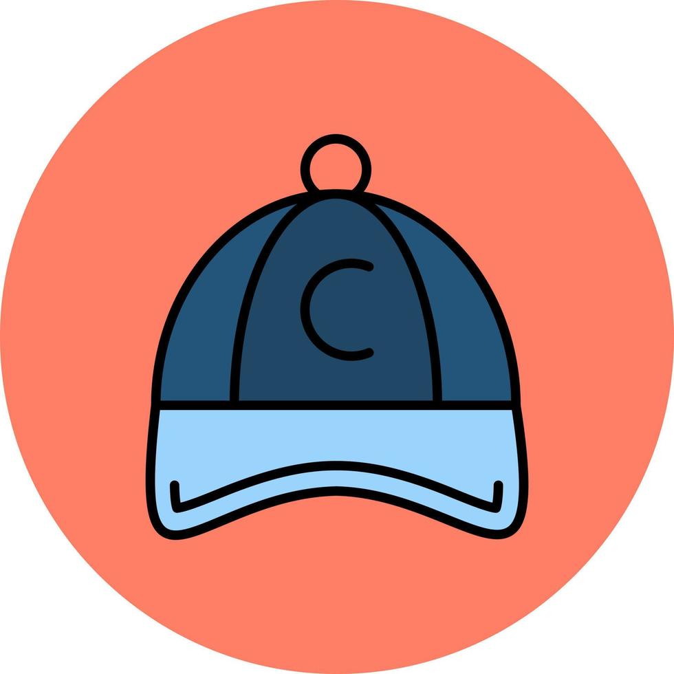 diseño de icono creativo de gorra de béisbol vector