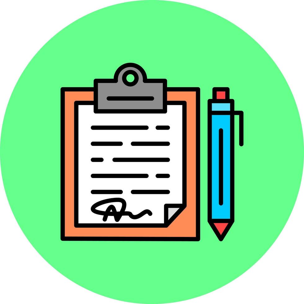 Contract Creative Icon Design vector
