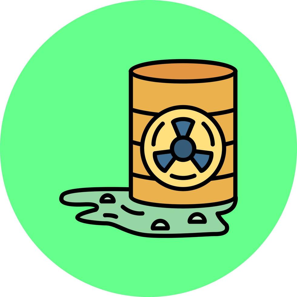 Toxic Waste Creative Icon Design vector