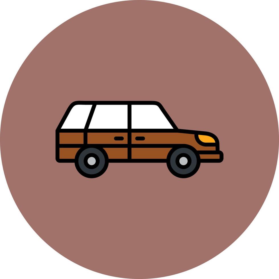 Station Wagon Creative Icon Design vector