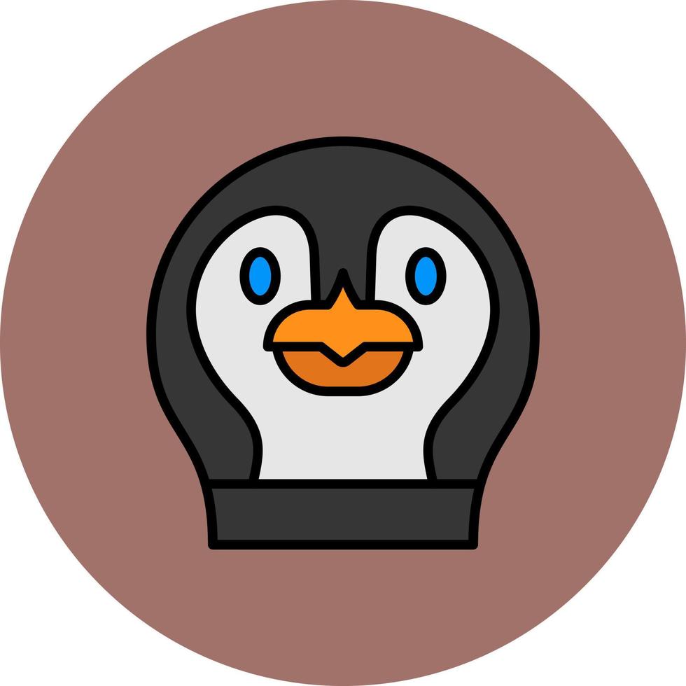 diseño de icono creativo de pingüino vector