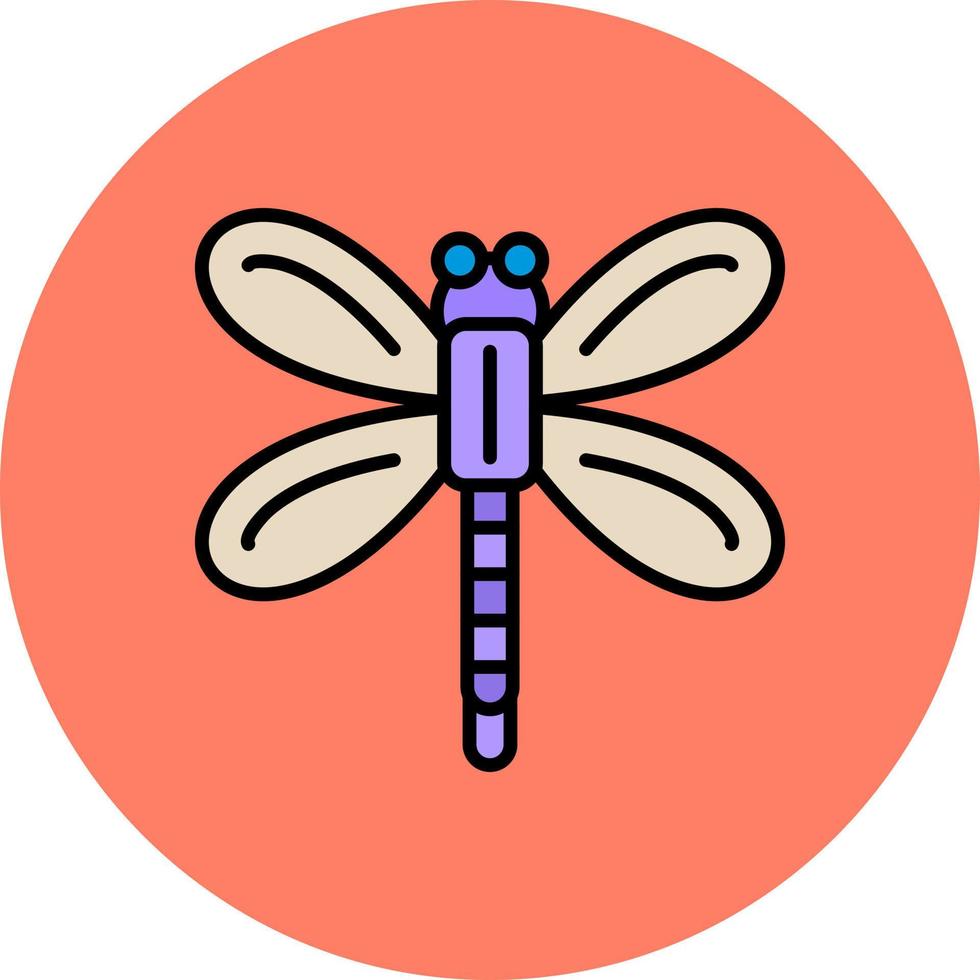 Dragonfly Creative Icon Design vector