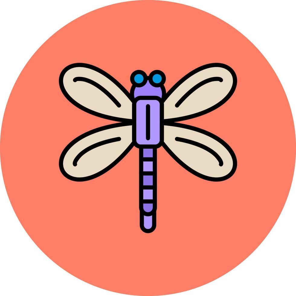 Dragonfly Creative Icon Design vector