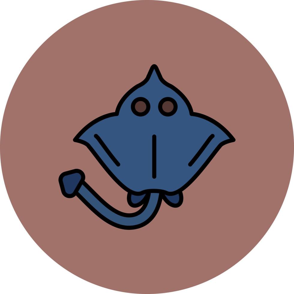 diseño de icono creativo de mantarraya vector