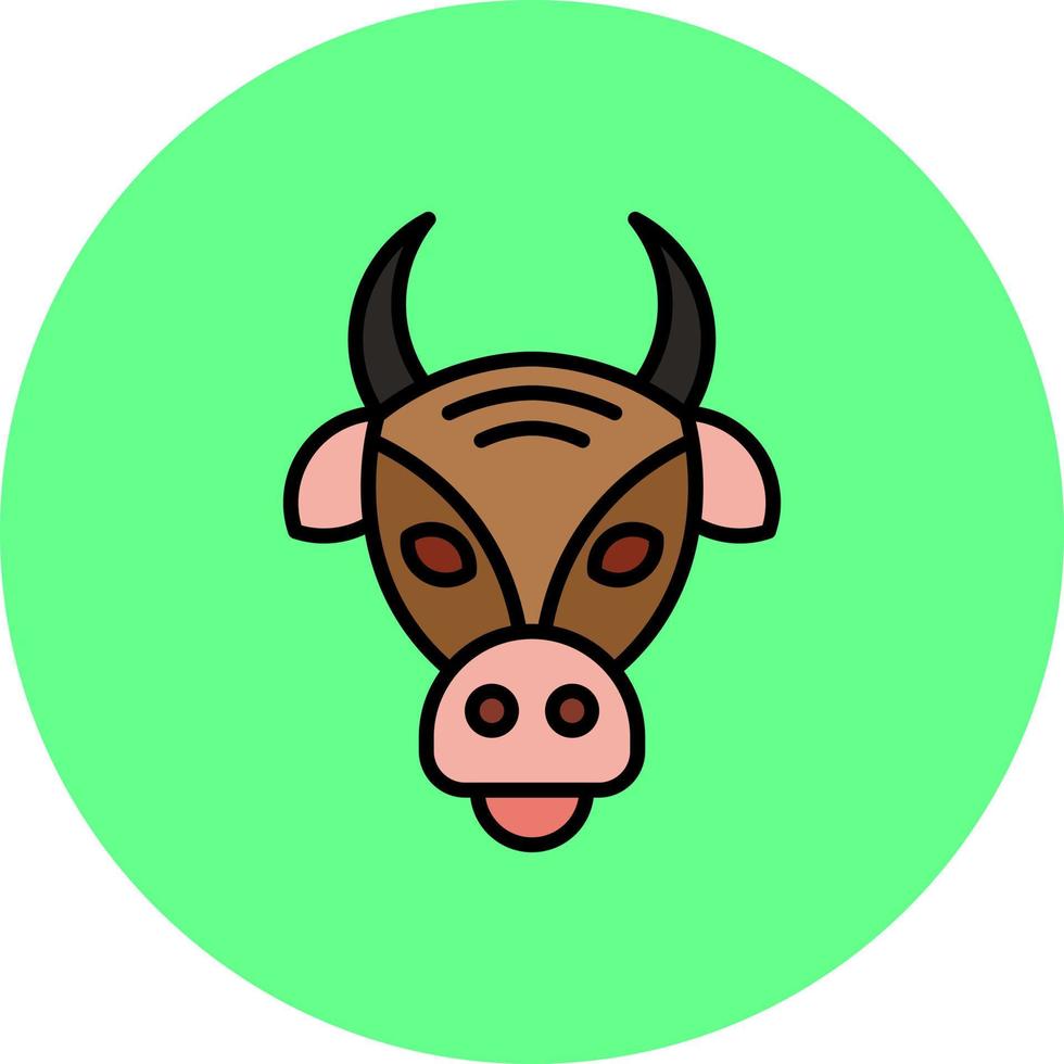 diseño de icono creativo de vaca vector