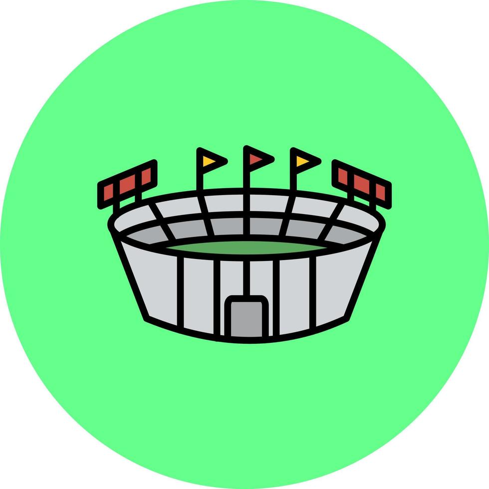 Stadium Creative Icon Design vector