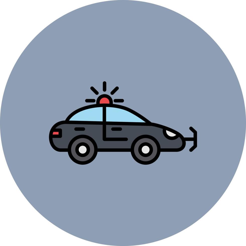 Police Car Creative Icon Design vector