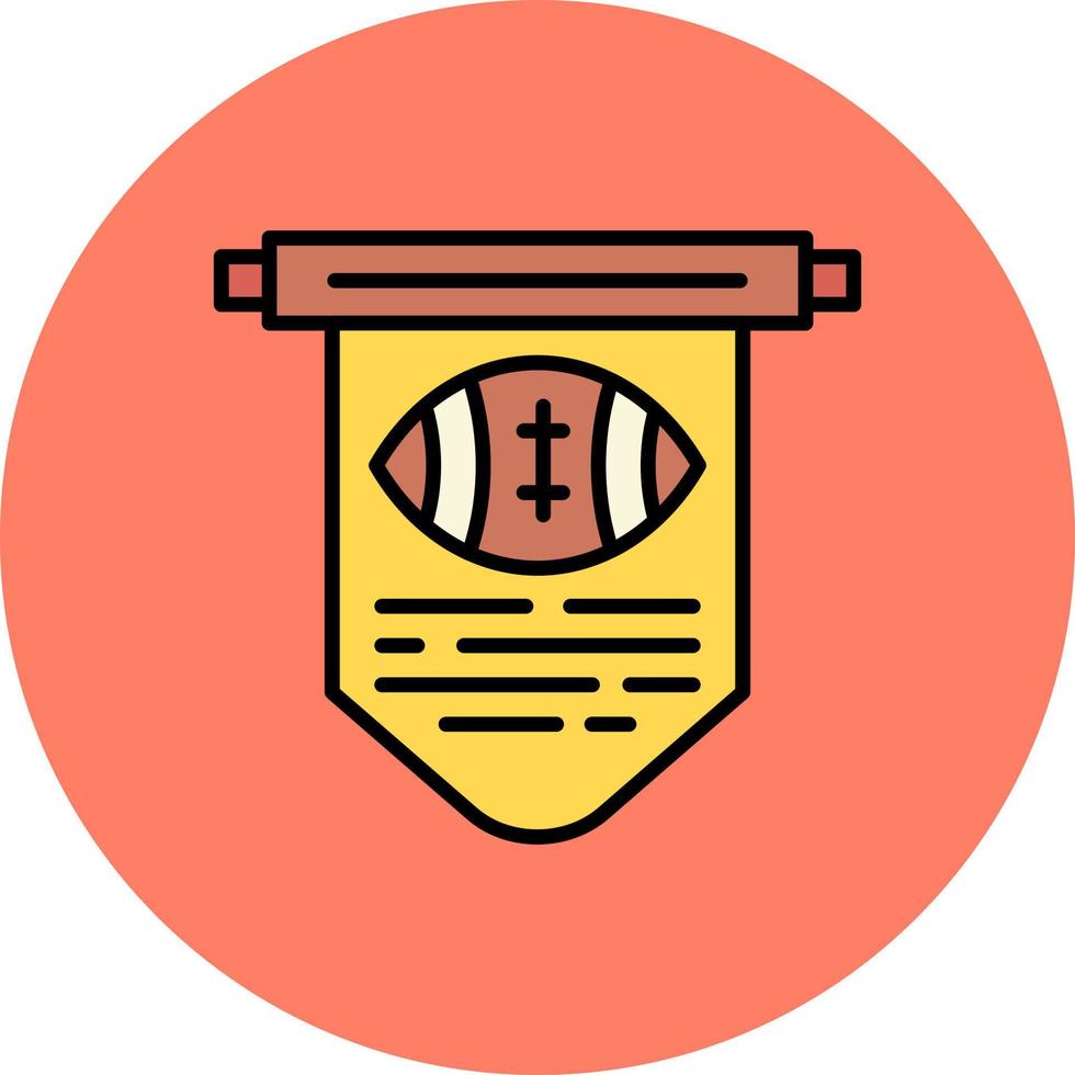Pennant Creative Icon Design vector