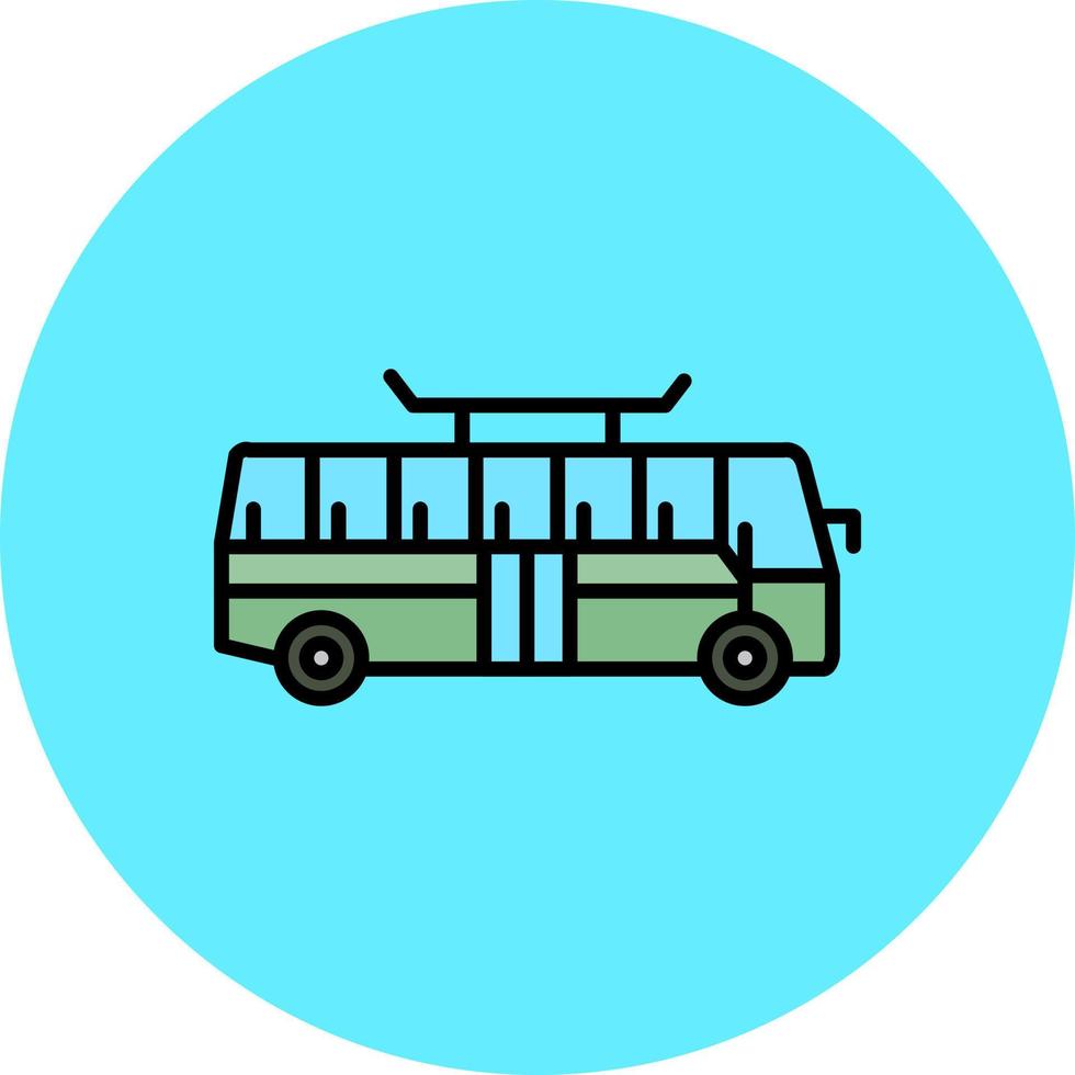 Bus Creative Icon Design vector