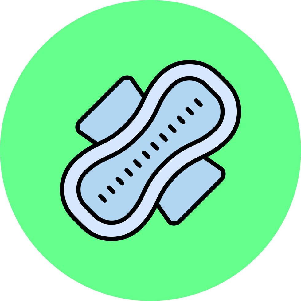 Sanitary Napkin Creative Icon Design vector