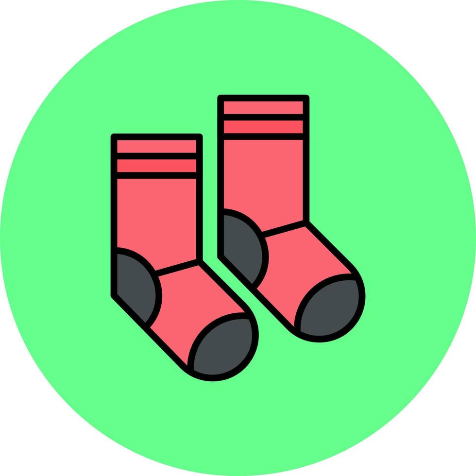 diseño de icono creativo de calcetines vector