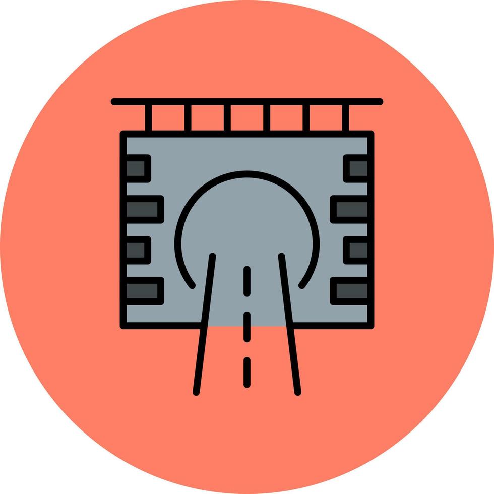 Tunnel Creative Icon Design vector