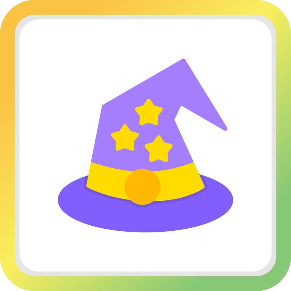 Wizard Hat Creative Icon Design vector