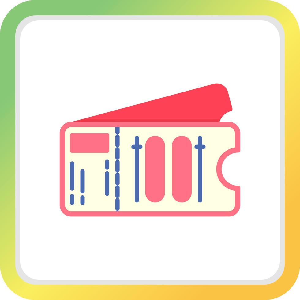 Ticket Creative Icon Design vector