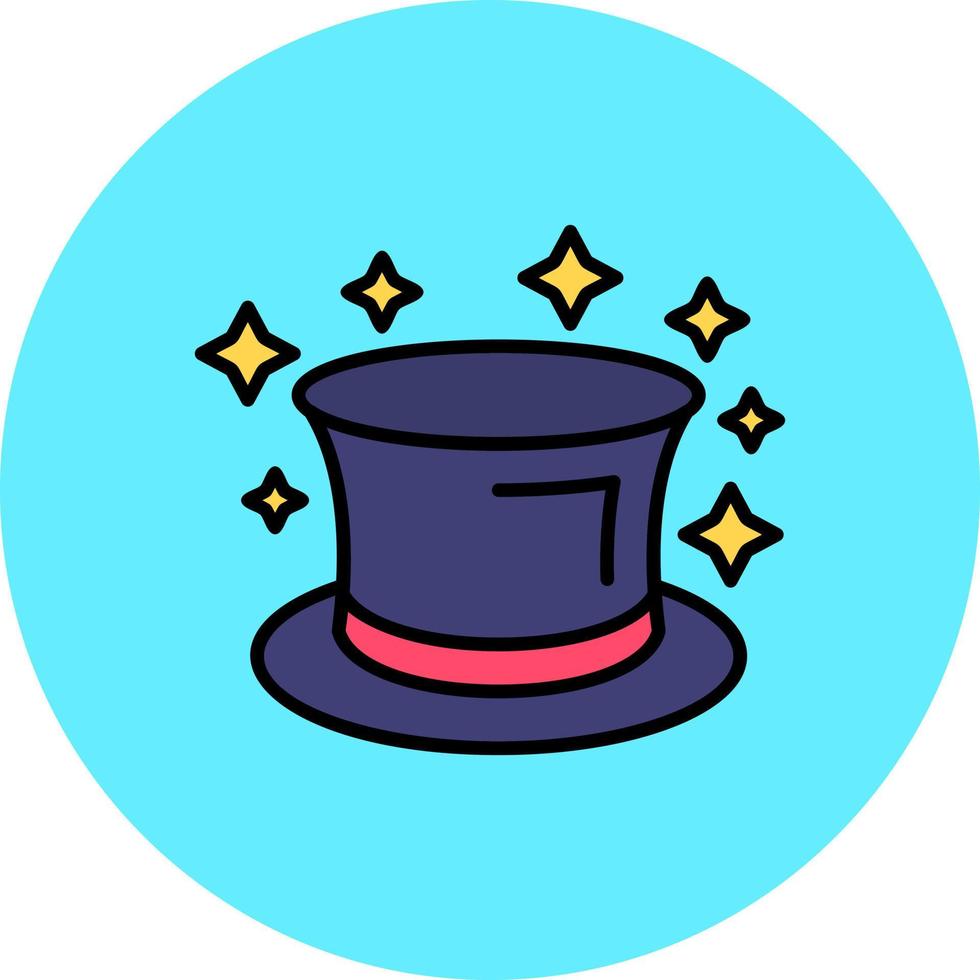 diseño de icono creativo de sombrero mágico vector
