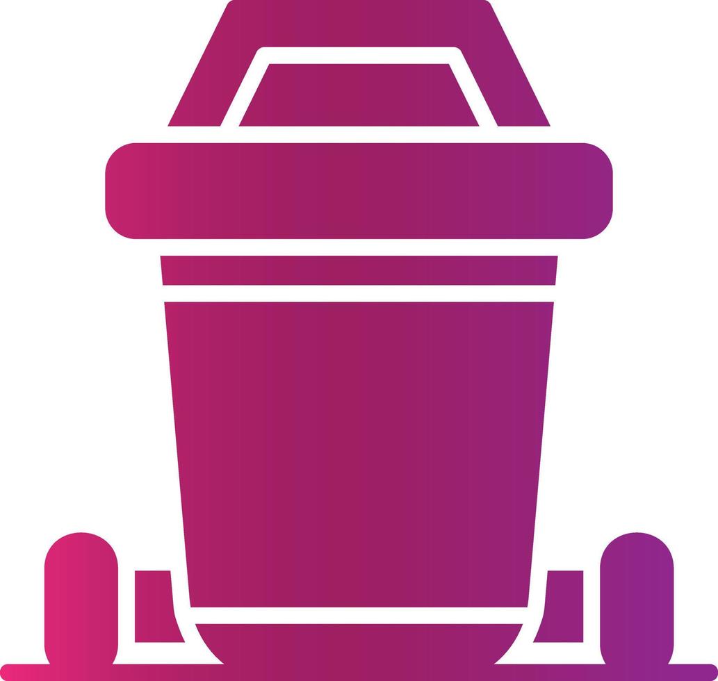 Dustbin Creative Icon Design vector
