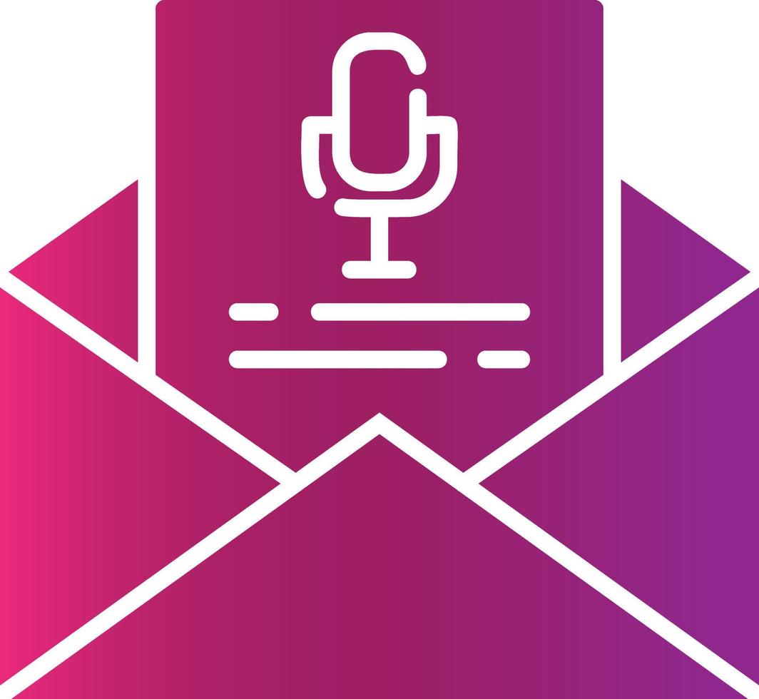 Voice Email Creative Icon Design vector