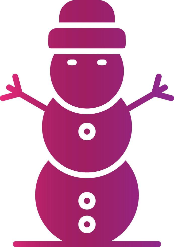 Snowman Creative Icon Design vector