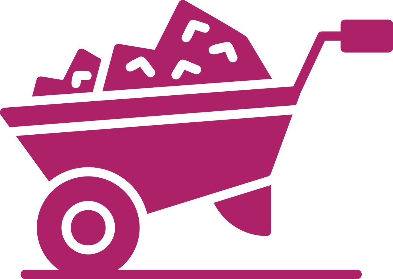 Wheelbarrow Creative Icon Design vector