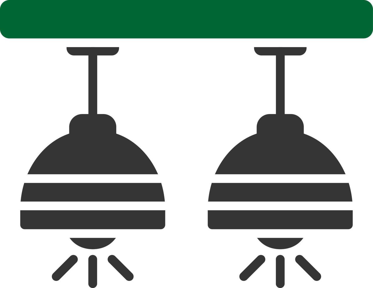 Ceiling Lamp Creative Icon Design vector