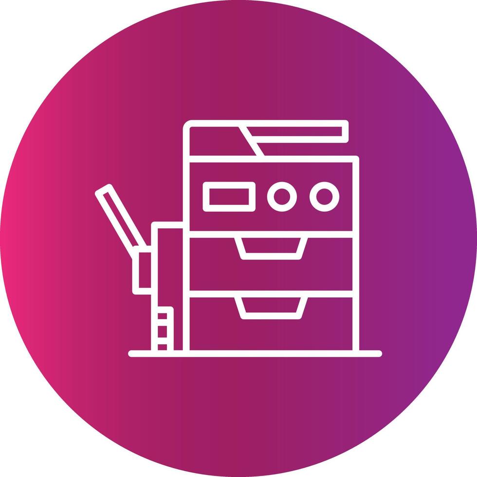 diseño de icono creativo de máquina de copia vector