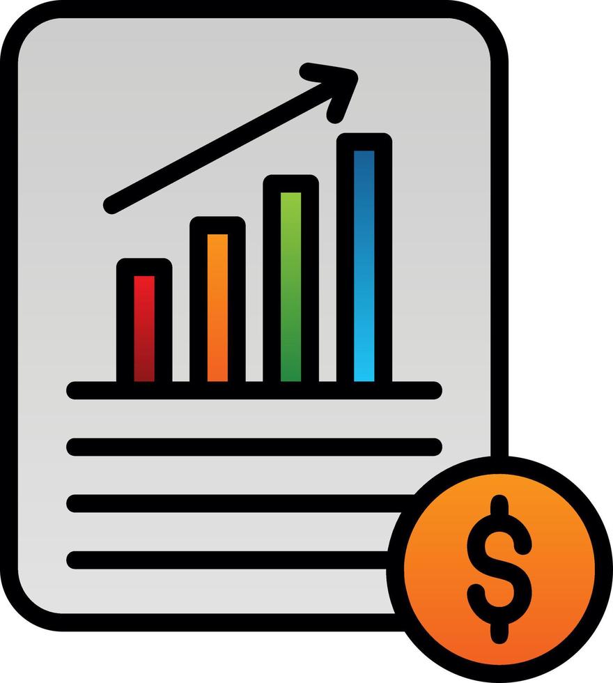 Debt Analysis Vector Icon Design