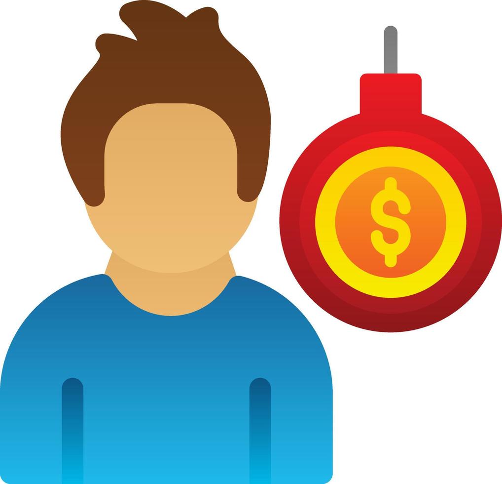 Debt Vector Icon Design