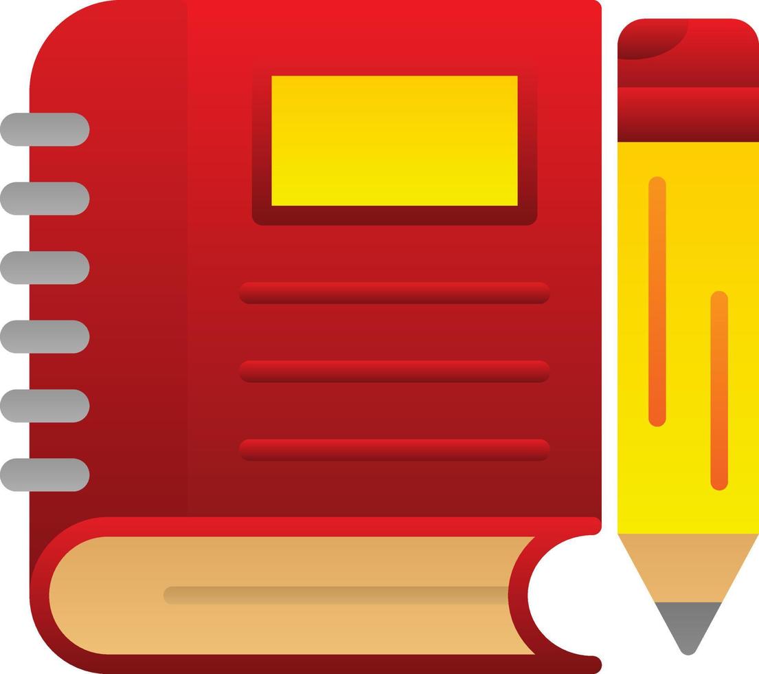 Journal Book Vector Icon Design