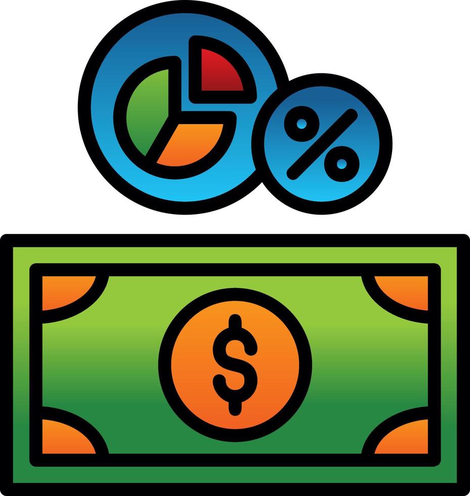 Money Margin Vector Icon Design