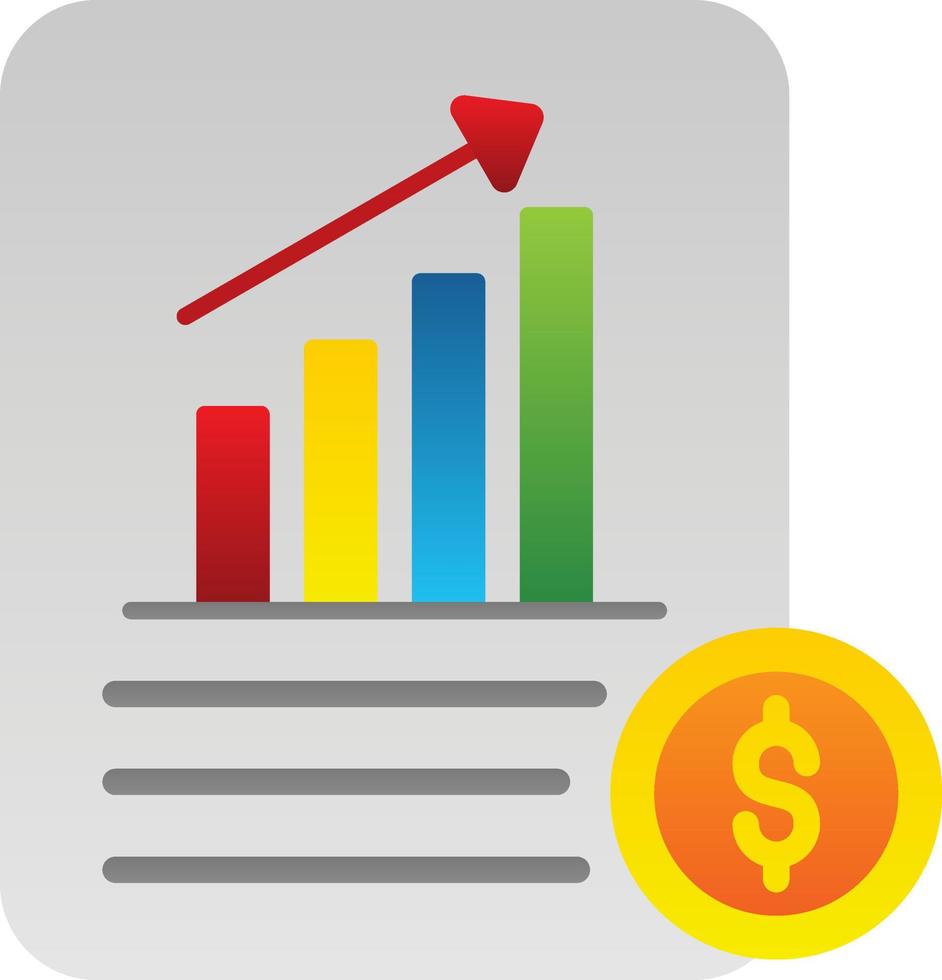 Debt Analysis Vector Icon Design