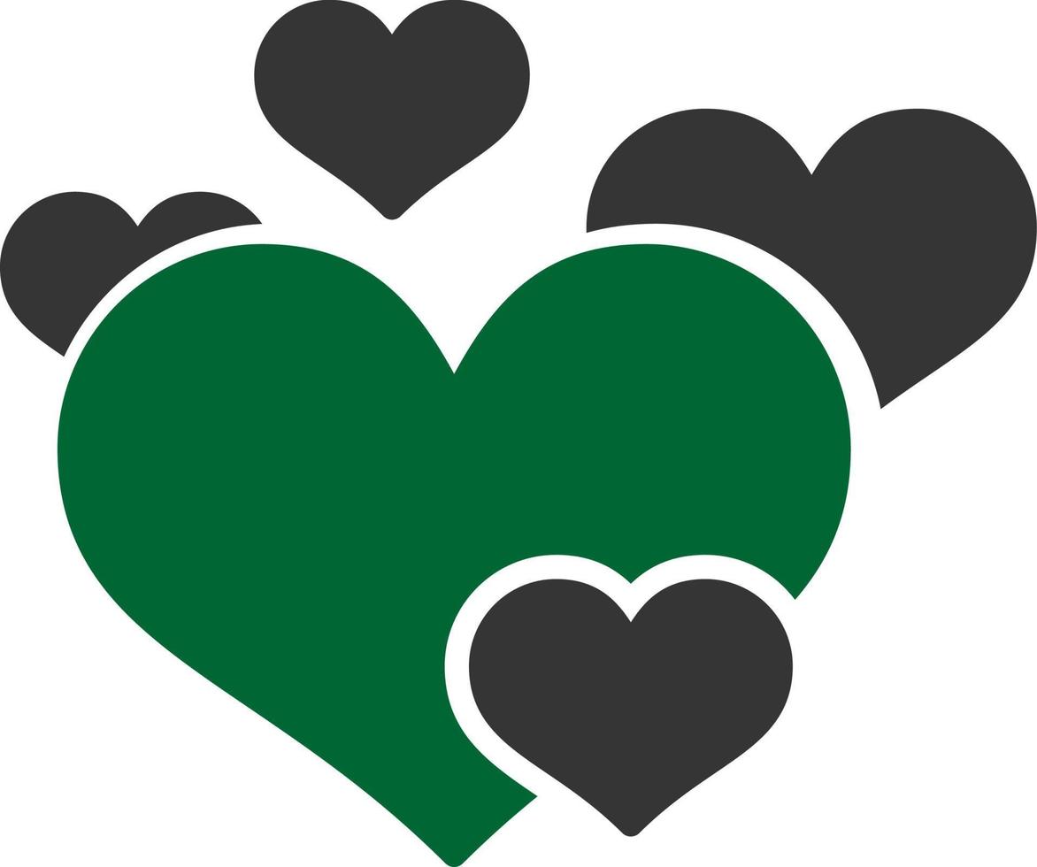 Hearts Creative Icon Design vector