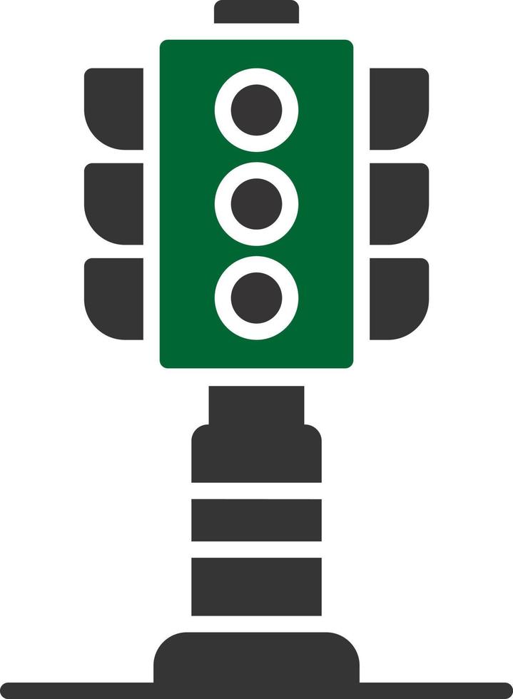Traffic Lights Creative Icon Design vector