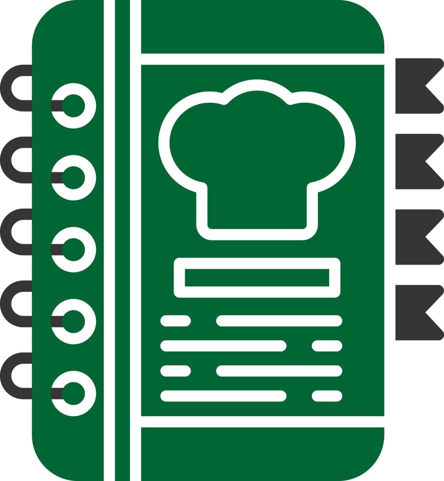 diseño de icono creativo de libro de recetas vector