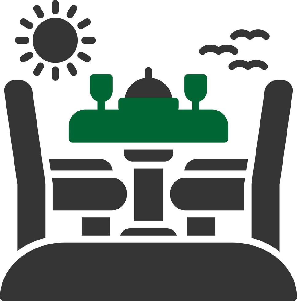Dining Table Creative Icon Design vector