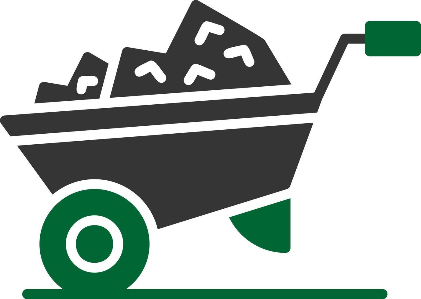 Wheelbarrow Creative Icon Design vector